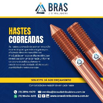 Haste Cobreada para Aterramento
