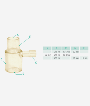 Conector Reto com Saída Lateral